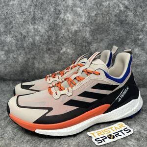 Adidas Terrex Free Hiker 2.0 Low Shoes Mens Sz 11.5 Beige Orange Black IH3543